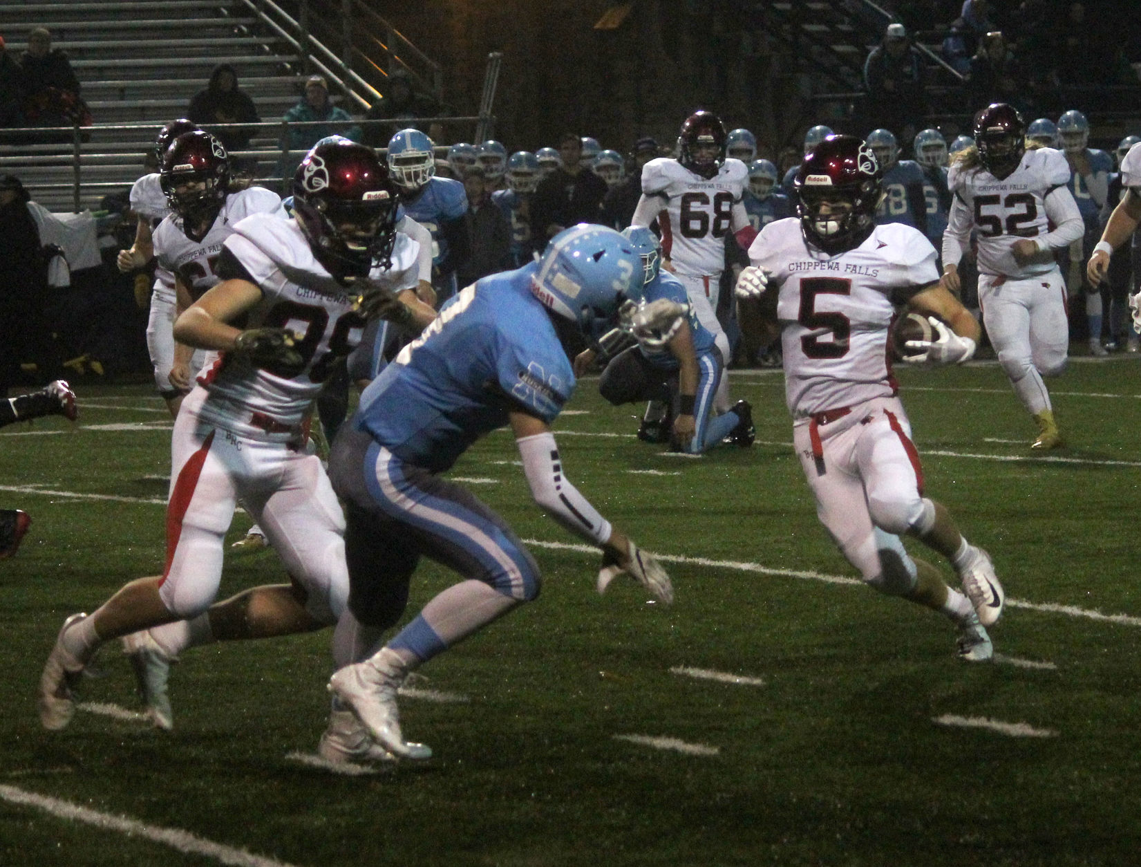 Chi-Hi football at Eau Claire North 10-5-18